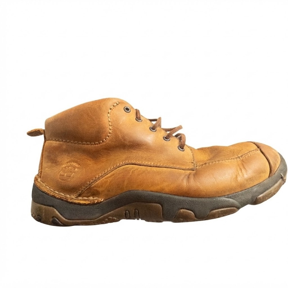 Y2K Timberland Mens Waterproof Leather Chukka Boots Brown 10/10.5